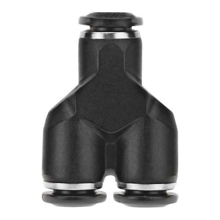 Aignep Usa Push-Fit Wye Fitting, Push-to-Connect x Push-to-Connect x Push-to-Connect, 6mm Tube OD 55310-6