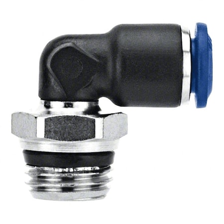 Aignep Usa Push-Fit Elbow Fitting, Push-to-Connect x Universal, 5/32 in Tube OD, 5/32 in Pipe Size 85110-53-32