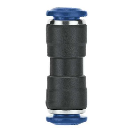 Aignep Usa Push-Fit Adapter Fitting, Push-to-Connect x Push-to-Connect, 3/8 in Tube OD 85040-06