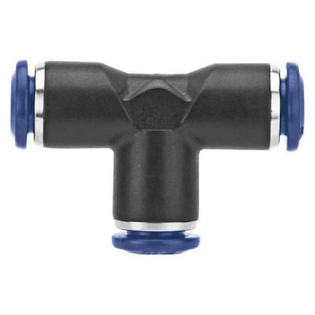 Aignep Usa Push-Fit Tee Fitting, Push-to-Connect x Push-to-Connect x Push-to-Connect, 1/2 in Tube OD 85230-08