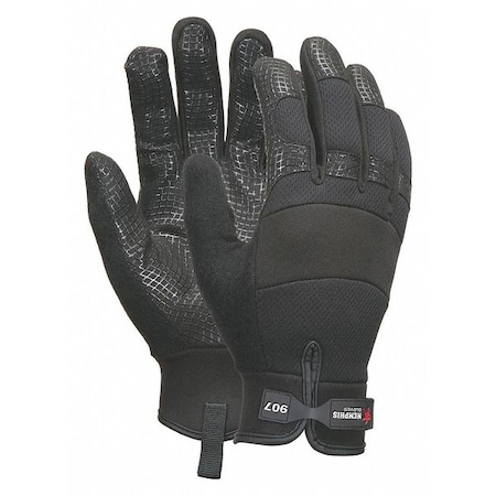 Memphis Multi-Task Synthetic Palm Gloves, Extra Large, Black, Pair