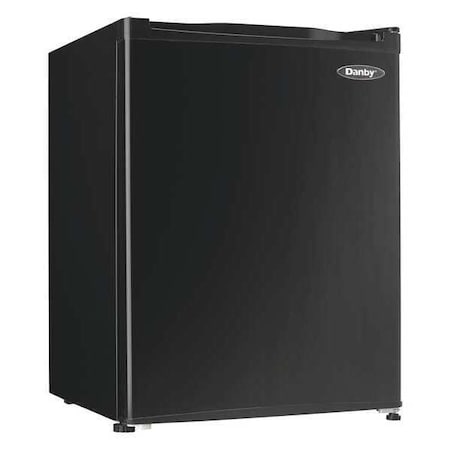Danby Compact Refrigerator, Black, 17-5/8in D, 2.3 cu ft DAR022A1BDB