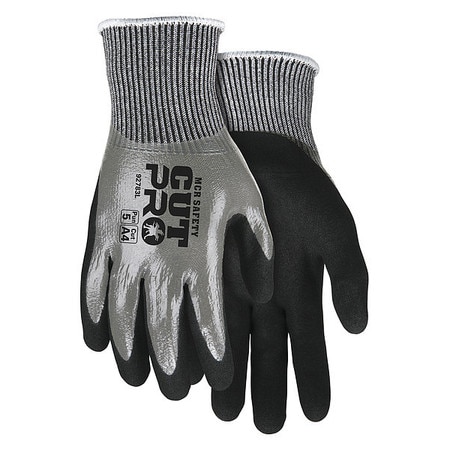 MCR SAFETY Cut Resistant Coated Gloves, A4 Cut Level, Foam Nitrile, L, 1 PR 92783L