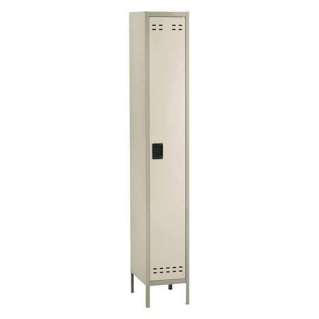 Safco Wardrobe Locker, 12 in W, 18 in D, 78 in H, (1) Tier, (1) Wide, Tan 5522TN