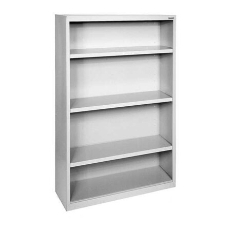 Sandusky Lee 3-Shelf Bookcase, Steel 60"x34" Gray BA30341260-05