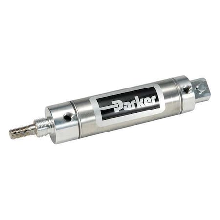 PARKER Air Cylinder, 3/4 in Bore, 3 in Stroke, Round Body Double Acting 0.75DPSR03.00