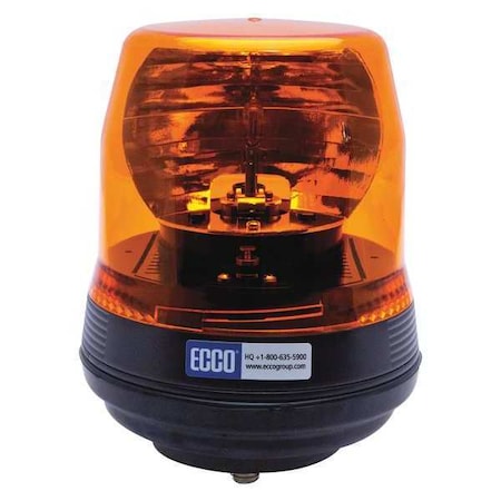 Ecco Rotating Beacon, Polycarbonate, 8-13/64" H 5816A