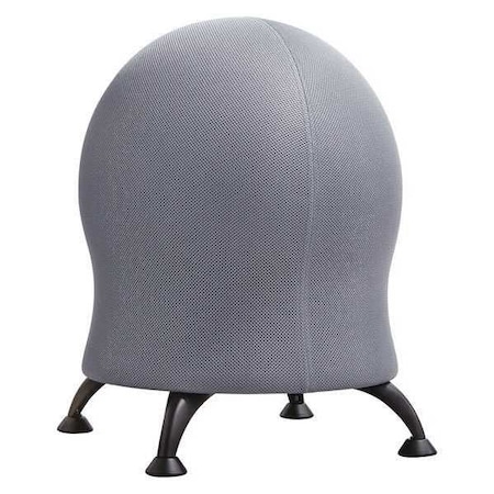 Safco Ball Chair Ball Chair, No Arms, 23" Height, Fabric, Gray 4750GR