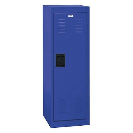 Sandusky Lee Wardrobe Locker, 15 in W, 15 in D, 48 in H, (1) Tier, (1) Wide, Blue LF1B151548-06