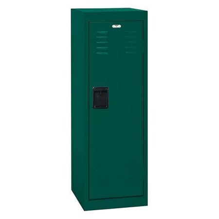 Sandusky Lee Wardrobe Locker, 15 in W, 15 in D, 48 in H, (1) Tier, (1) Wide, Green LF1B151548-08