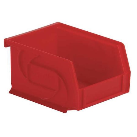Lewisbins Hang & Stack Storage Bin, Plastic, Red, 3 in H, 4 1/8 in W, 5 3/8 in L PB54-3 RED