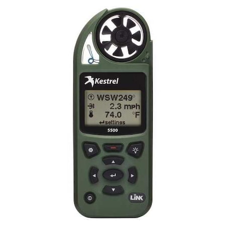Kestrel Weather Meter, LCD, Olive Drab w/WiFi 0855LVOLV
