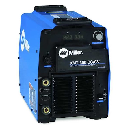 Miller Electric Multiprocess Welder, XMT 350 CC/CV, Phase Single-/Three-Phase, 350A at 34V DC, 60% 907161