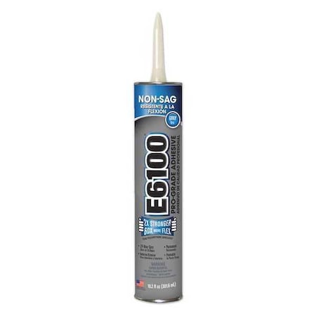 Eclectic Products Adhesive, E6100 Series, White, 10.2 oz, Cartridge 252041