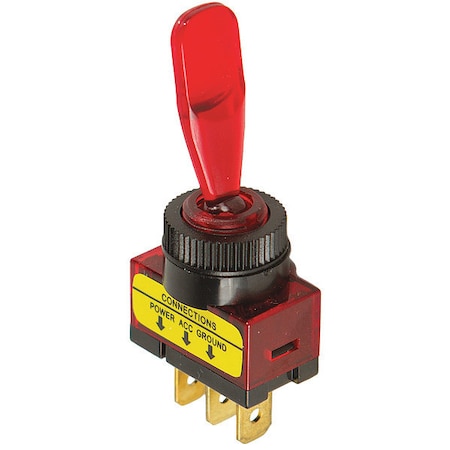 Battery Doctor Toggle Switch, SPST, 1/4" Male Terminal 20500