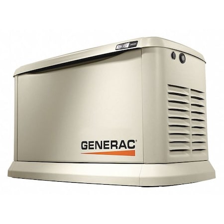 Generac Automatic Standby Generator, Liquid Propane/Natural Gas, 1 Phase, 20kW LP/18kW NG, Air Cooled 7040