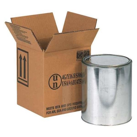 Partners Brand 6 7/8 in x 6 7/8 in x 7 7/8 in Hazmat Box, Kraft, Corrugate, Single Wall, 44 ECT, 20 PK HAZCO1G