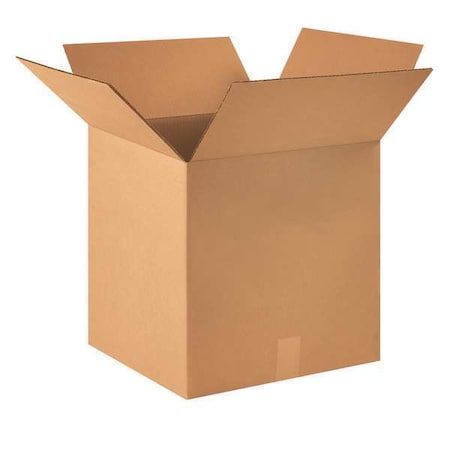 Partners Brand 15 in x 15 in x 15 in Heavy-Duty Box, Kraft, Corrugate, Single Wall, 44 ECT, 25 PK HD151515