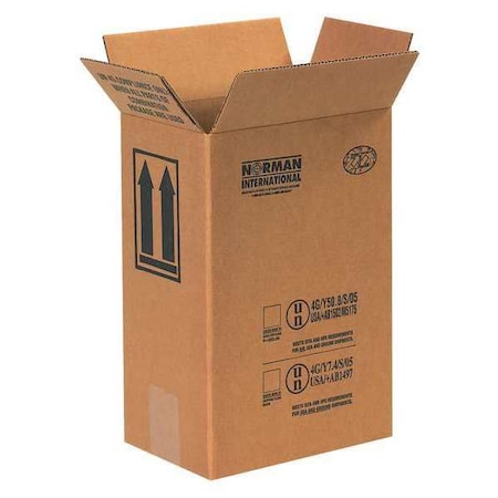 Partners Brand F-Style Paint Can Boxes, 1 - 1 Gallon, 8 3/16" x 5 11/16" x 12 3/8", Kraft, 20/Bundle HAZ1047