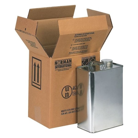 Partners Brand F-Style Boxes, 2-1 Gallon, 9 in x 6-11/16 in x 10-1/4 in, Kraft, PK20 HAZ1022