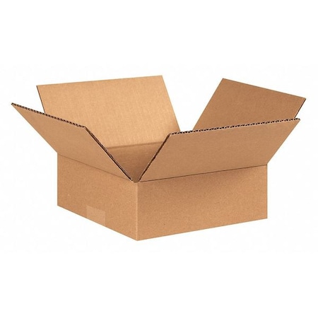 Partners Brand Flat Corrugated Boxes, 8" x 8" x 3", Kraft, 25/Bundle 883