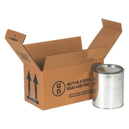Partners Brand 9 1/2 in x 4 5/8 in x 5 in Hazmat Box, Kraft, Corrugate, Single Wall, 44 ECT, 25 PK HAZCO2Q