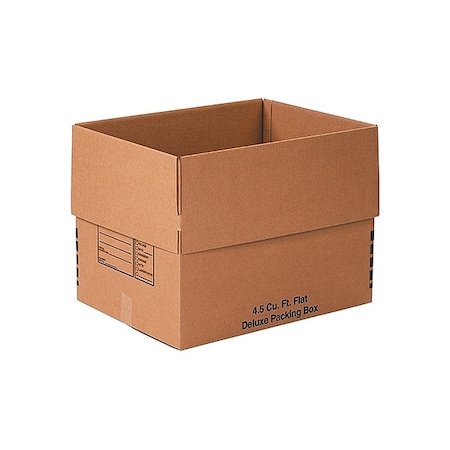 Zoro Select 24 in x 18 in x 18 in Shipping Box, Kraft, Corrugate, Single Wall, 32 ECT, 10 PK 49NP82