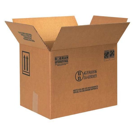 Partners Brand 16 3/8 in x 11 3/8 in x 12 3/8 in Paint Can Box, Kraft, Corrugate, Single Wall, 44 ECT, 10 PK HAZ1049