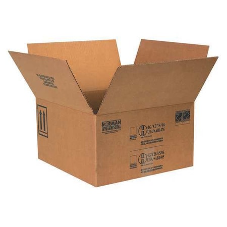 Partners Brand 17 in x 17 in x 9 5/16 in Paint Can Box, Kraft, Corrugate, Single Wall, 44 ECT, 10 PK HAZ1046