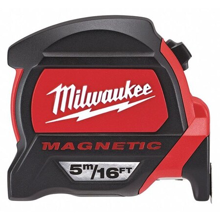 Milwaukee Tool 16 ft/5m Tape Measure, 1 in Blade 48-22-7216