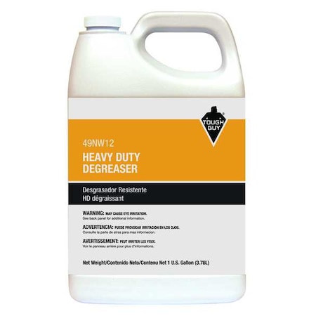 Tough Guy Cleaner/Degreaser, 1 Gal Jug, Liquid, Orange 49NW12