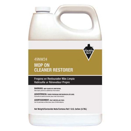 Tough Guy Floor Restorer, Orange, Bottle, 1 gal. 49NW24