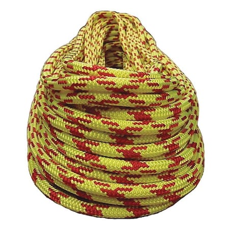 All Gear Climbing Rope, PES, 7/16 In. dia., 120 ft L AG24SP716120RY