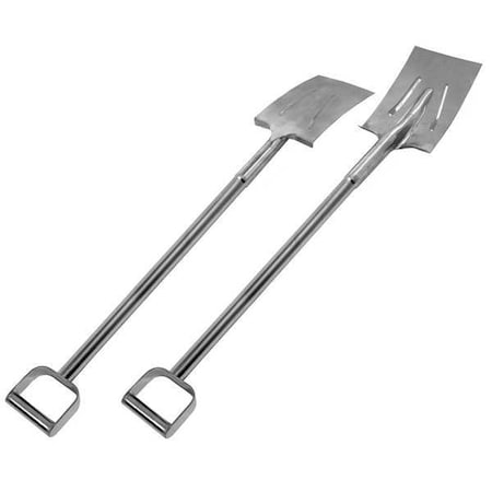 Sani-Lav Scoop Shovel, 304 Stainless Steel Blade, 30 in L Silver 304 Stainless Steel Handle 267R