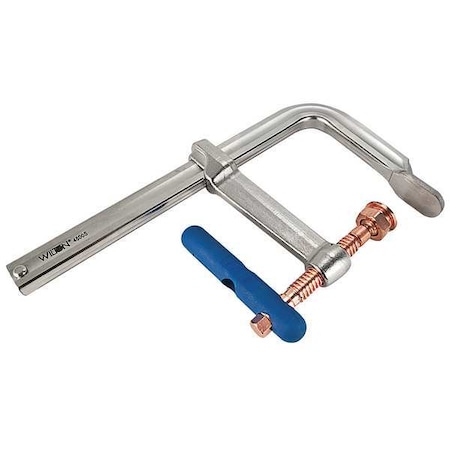 Wilton 24 in Bar Clamp, Copper-Plated Steel Handle and 7 in Throat Depth 4800S-24C