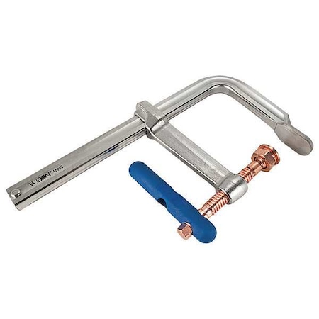 Wilton 36 in Bar Clamp, Copper-Plated Steel Handle and 7 in Throat Depth 4800S-36C