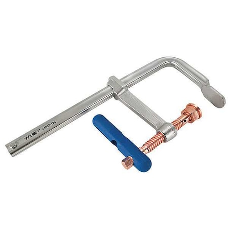 Wilton 12" F-Clamp with Copper-Plated Steel Handle and 5-1/2" Throat Depth 2400S-12C