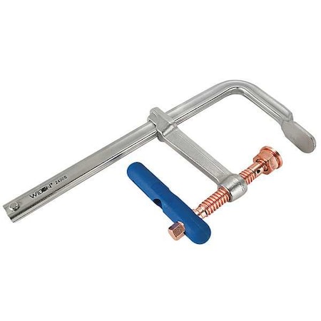Wilton 20 in Bar Clamp, Copper-Plated Steel Handle and 5 1/2 in Throat Depth 2400S-20C