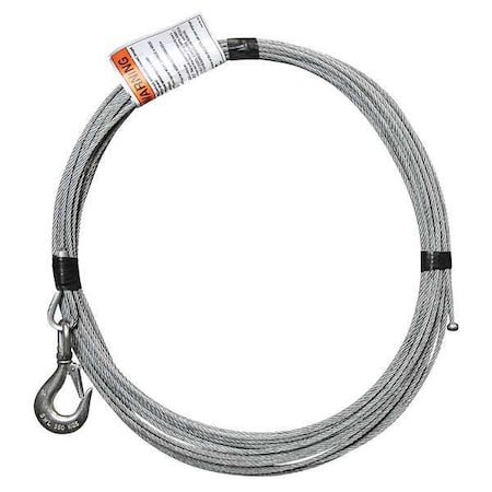 Oz Lifting Products Cable, Galvanized Steel, 800 lb. OZGAL.19-80B