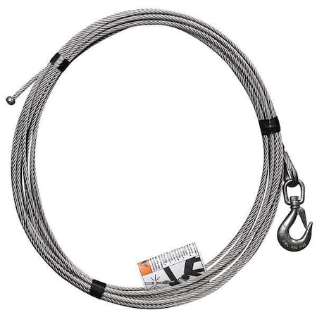 OZ LIFTING PRODUCTS Cable, Stainless Steel, 1200 lb. OZSS.25-55B