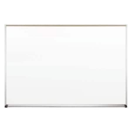 Best-Rite Dry Erase Board, Plastic, 48 in, 72 in, Aluminum Frame, White, Gloss 212AG
