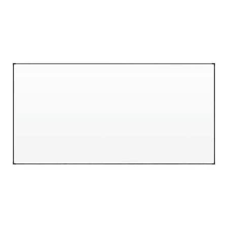 Best-Rite Dry Erase Board, Porcelain, 48 in, 96 in, Aluminum Frame, White, Gloss 2028H
