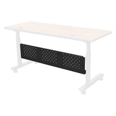 Mooreco Rectangle Modesty Panel, 46-1/2" W, 9-1/2" H, Black 66626