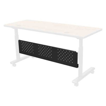 Mooreco Rectangle Modesty Panel, 58-1/4" W, 9-1/2" H, Black 66627