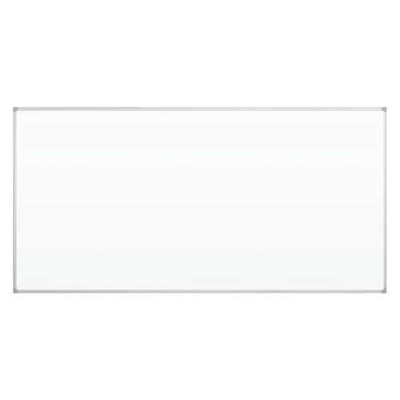 Best-Rite Projection Board, Porcelain, 48 in, 96 in, Aluminum Frame, White, Gloss 2G5KH