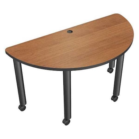 Mooreco Boat Conference Table, 58 in W, 29 in L, 29 1/2 in H, Particle Board Top, Amber Cherry 27743-7919-BK