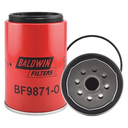 Baldwin Filters Fuel/Water Separator, 6-5/16 x 4-5/16 In BF9871-O