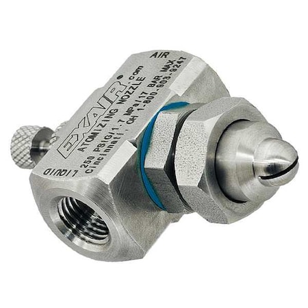 Exair Atomizing Spray Nozzle, 1.0 to 1.9 gph SF1030SS