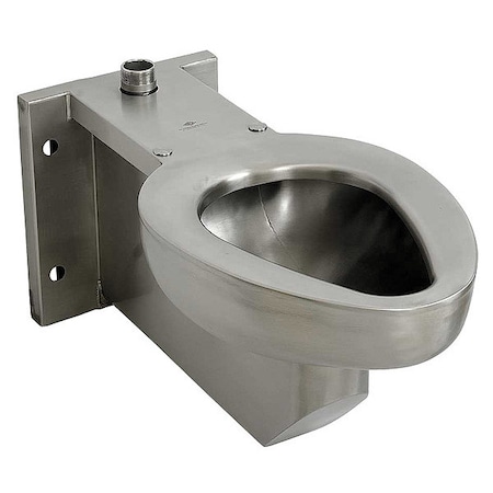 Acorn Controls Prison Toilet, 1.28 gpf, 1.6 gpf, 3.5 gpf gpf, Not Applicable, Wall Mount, Stainless Steel R2105-T-1