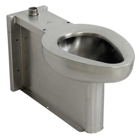 Acorn Controls Prison Toilet, 1.28 gpf, 1.6 gpf, 3.5 gpf gpf, Not Applicable, Floor Mount, Stainless Steel R2115-T-2